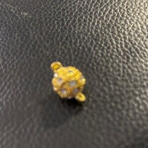 Gold Plated Simulated Diamond Magnetic Clasp